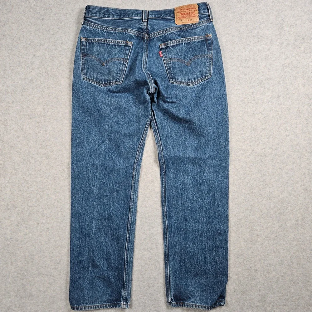 Vintage Levi's 501xx Men's 34x33 Blue Denim Jeans USA Made 08/2000 (Fits 32x30)